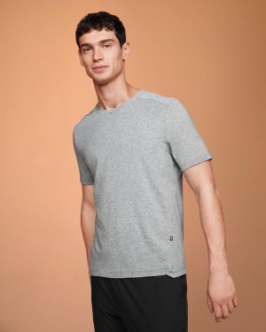 Camiseta On Active-T Hombre Grises | CMX1836LHT