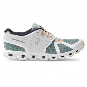 Tenis On Cloud 5 Push Mujer Grises Turquesa | CMX1089MAS