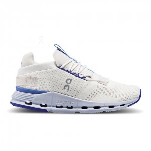 Tenis On Cloudnova Mujer Blancos Azules | CMX1045ISZ