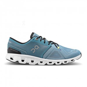 Tenis Para Correr En Carretera On Cloud X 3 Hombre Azules | CMX1514ORX