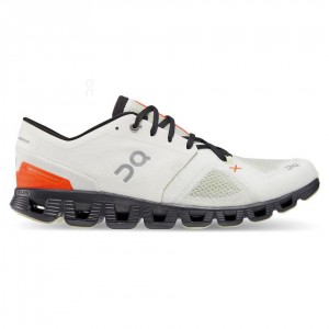 Tenis Para Correr En Carretera On Cloud X 3 Hombre Blancos Naranjas | CMX1515PQC