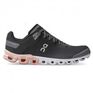 Tenis Para Correr En Carretera On Cloudflow Mujer Negros Rosas | CMX1175ISZ