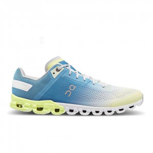 Tenis Para Correr En Carretera On Cloudflow Hombre Azules Amarillos | CMX1551ZGY