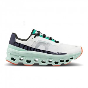 Tenis Para Correr En Carretera On Cloudmonster Mujer Turquesa Blancos | CMX1106JJE