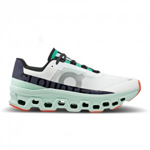 Tenis Para Correr En Carretera On Cloudmonster Hombre Blancos Turquesa | CMX1490APV