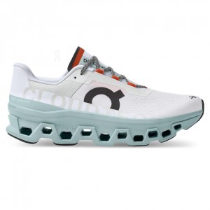 Tenis Para Correr En Carretera On Cloudmonster Hombre Blancos Azules | CMX1496JJE