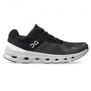 Tenis Para Correr En Carretera On Cloudrunner Hombre Negros Blancos | CMX1510TVJ