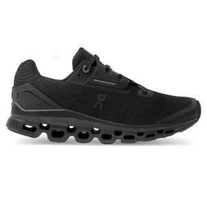 Tenis Para Correr En Carretera On Cloudstratus Mujer Negros | CMX1139BCP