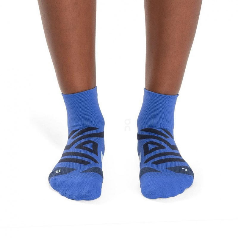 Calcetines On Performance Mid Hombre Azules | CMX1889ZGY