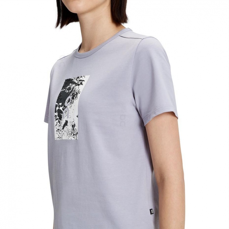 Camiseta On Estampados-T Mujer Grises | CMX1268VDO