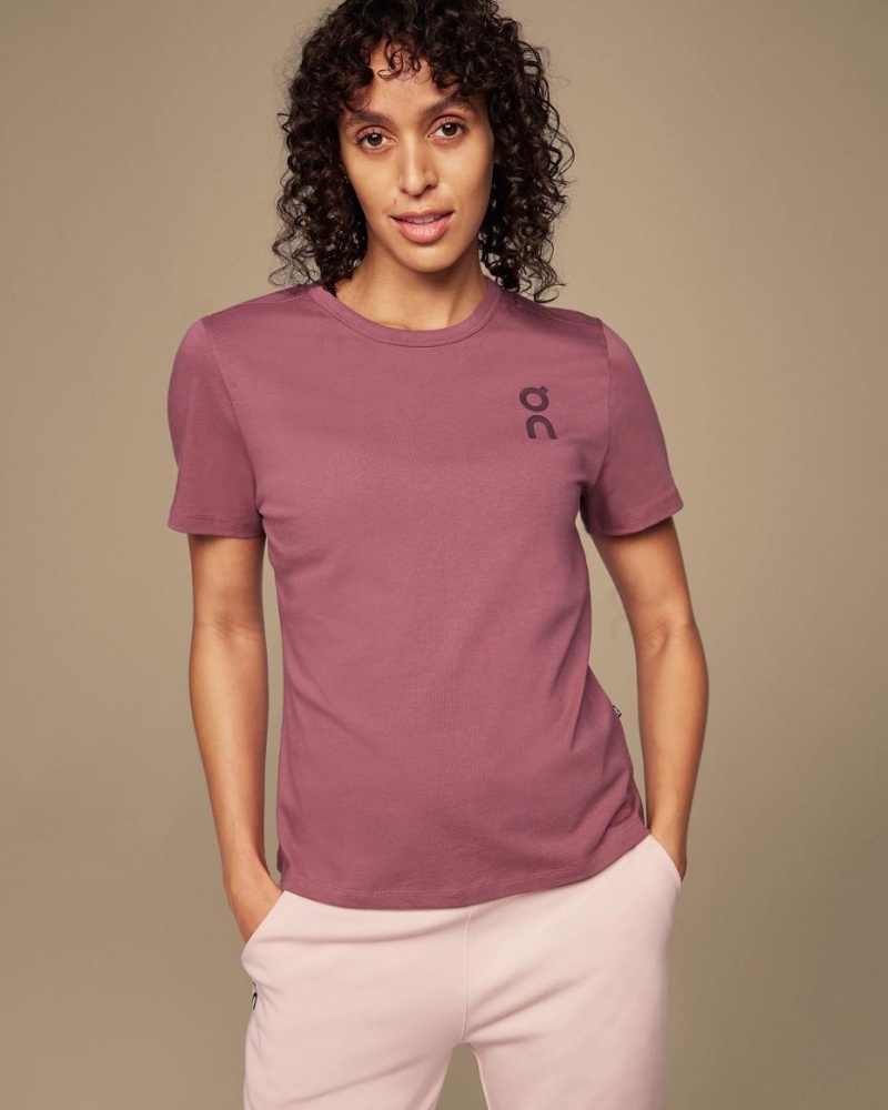 Camiseta On Estampados-T Mujer Vino | CMX1266XFU