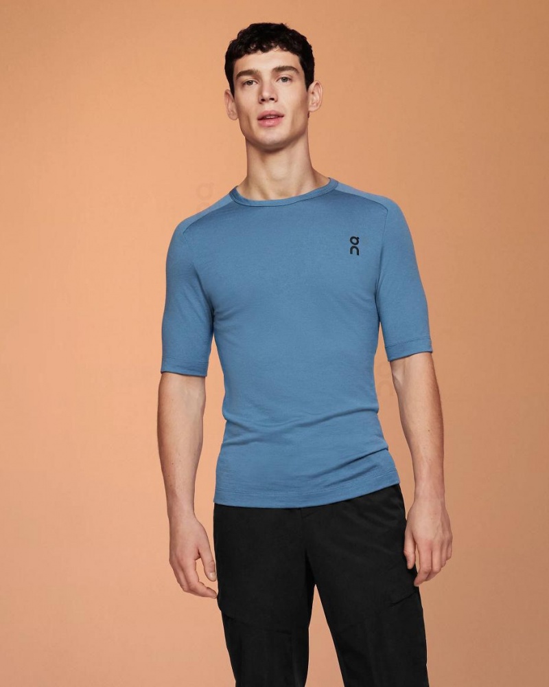 Camiseta On Merino-T Hombre Azules | CMX1854APV