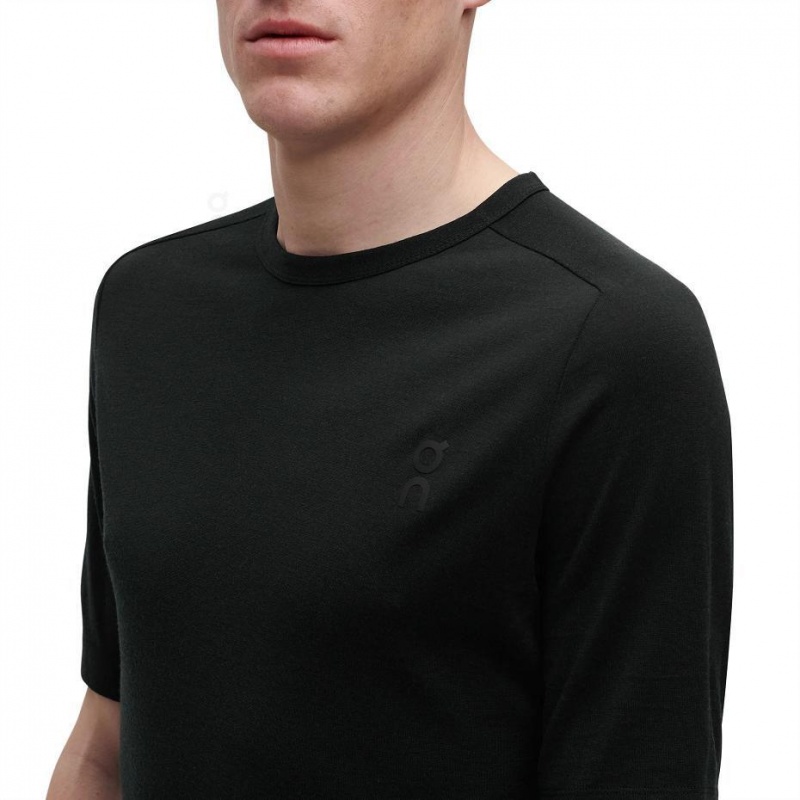 Camiseta On Merino-T Hombre Negros | CMX1855SOB