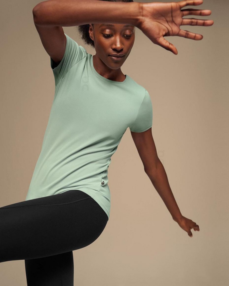 Camiseta On Movement-T Mujer Verdes | CMX1281PQC