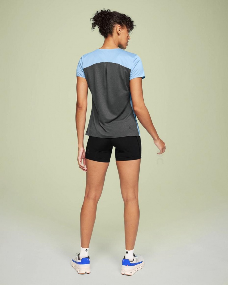 Camiseta On Performance-T Mujer Azules | CMX1307PQC