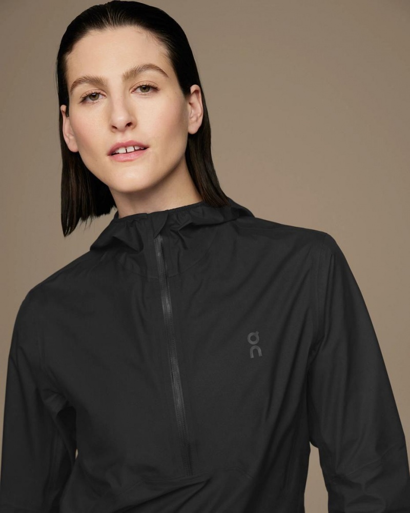 Chamarras On Impermeables Anorak Mujer Negros | CMX1377WYF