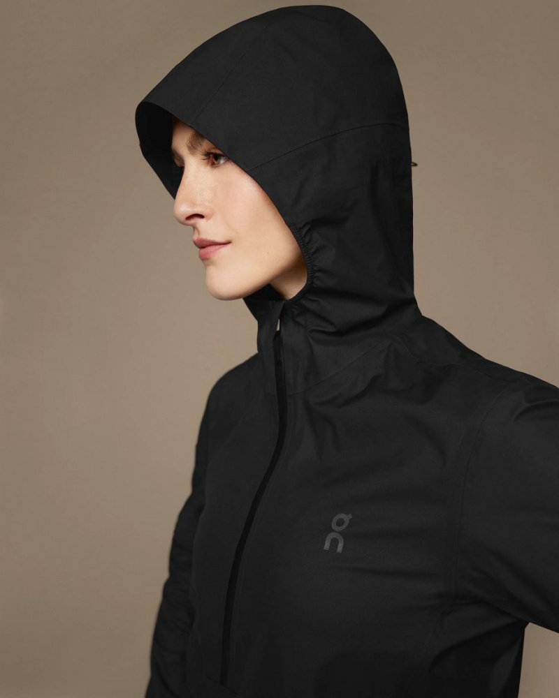 Chamarras On Impermeables Anorak Mujer Negros | CMX1377WYF