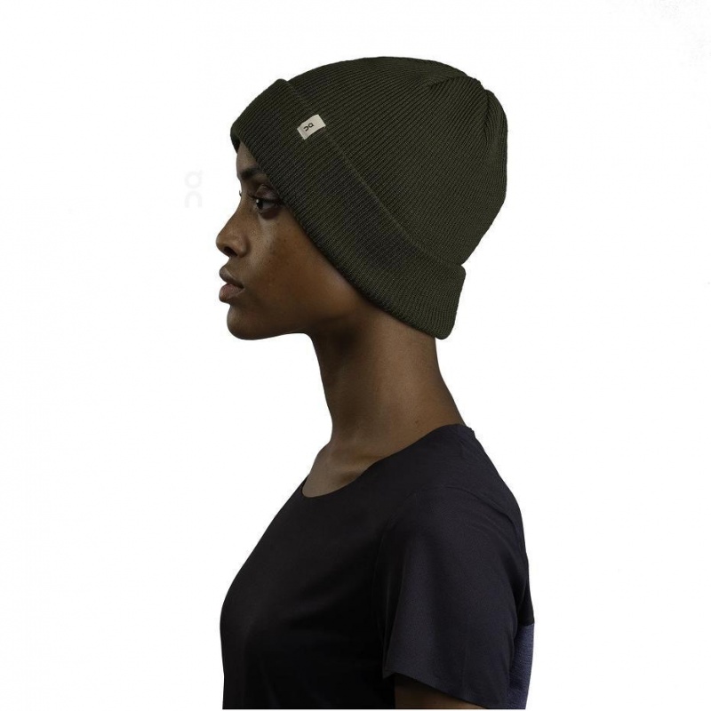 Gorro On Merino Mujer Verde Oliva | CMX1470JJE