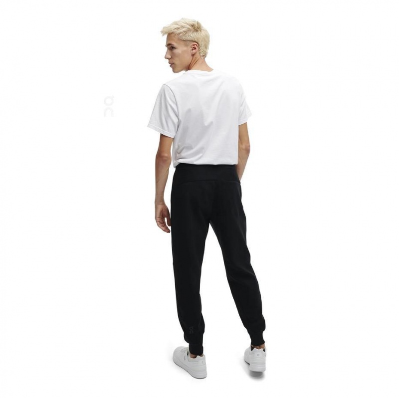 Pantalon On Sweat Hombre Negros | CMX1750APV