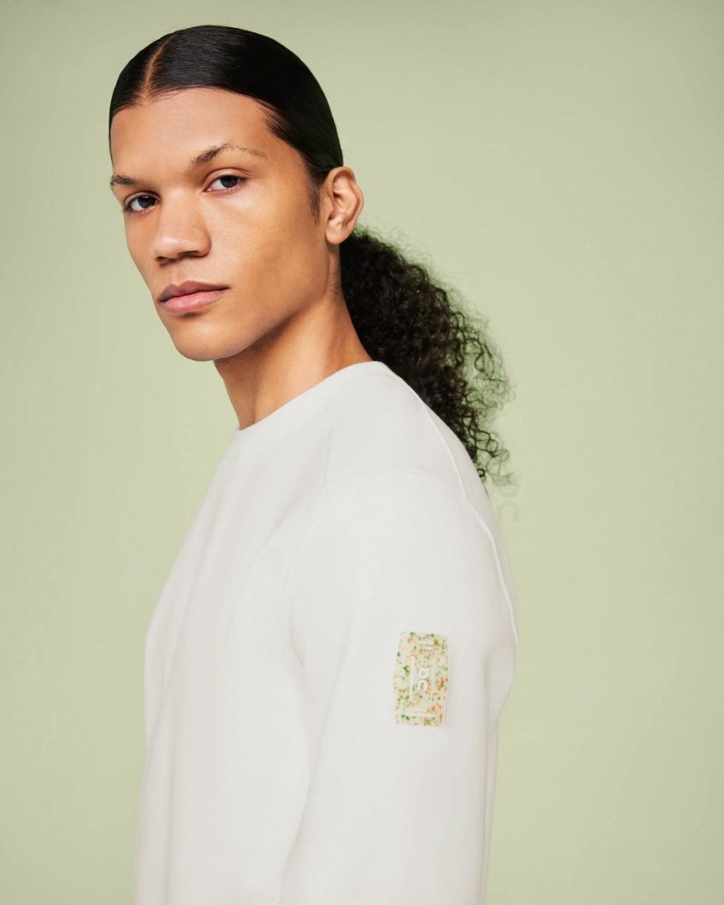 Sudadera On Crew Neck Hombre Blancos | CMX1792QZD