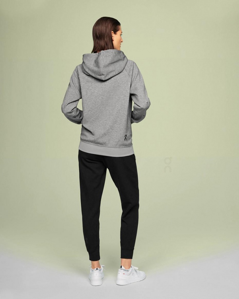 Sudadera con Capucha On Zipped Mujer Grises | CMX1404EXG