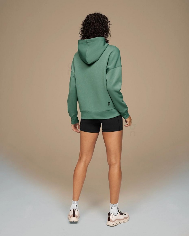 Sudadera con Capucha On Zipped Mujer Verdes | CMX1405RWH