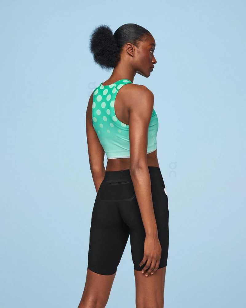 Tank On Crop Top Light Distance Mujer Verdes | CMX1317ZGY