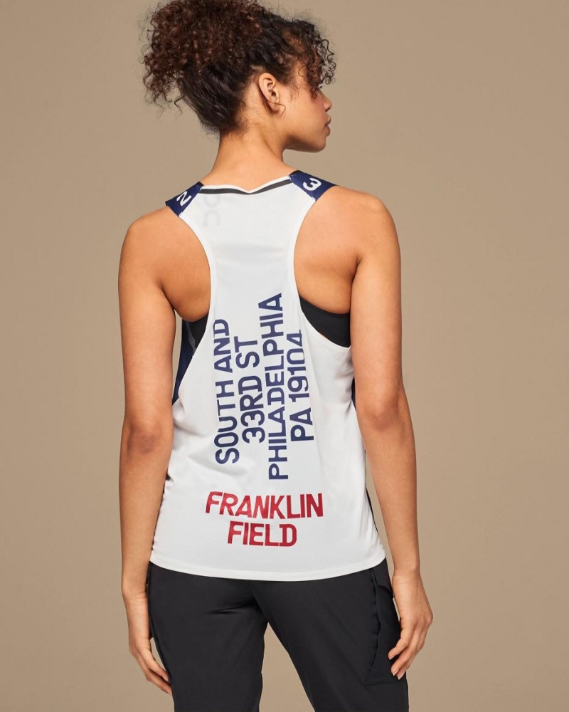 Tank On Penn Relays Singlet Hombre Azul Marino | CMX1870QZD