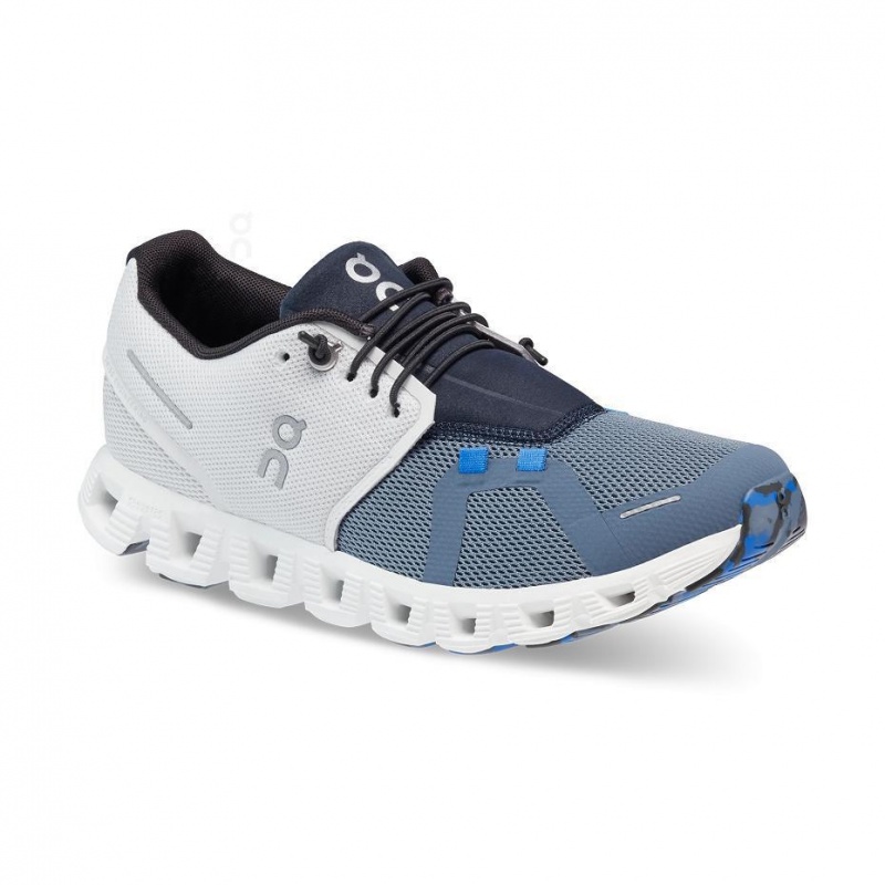 Tenis On Cloud 5 Fuse Mujer Blancos Azules | CMX1098ORX