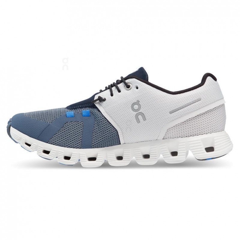 Tenis On Cloud 5 Fuse Mujer Blancos Azules | CMX1098ORX