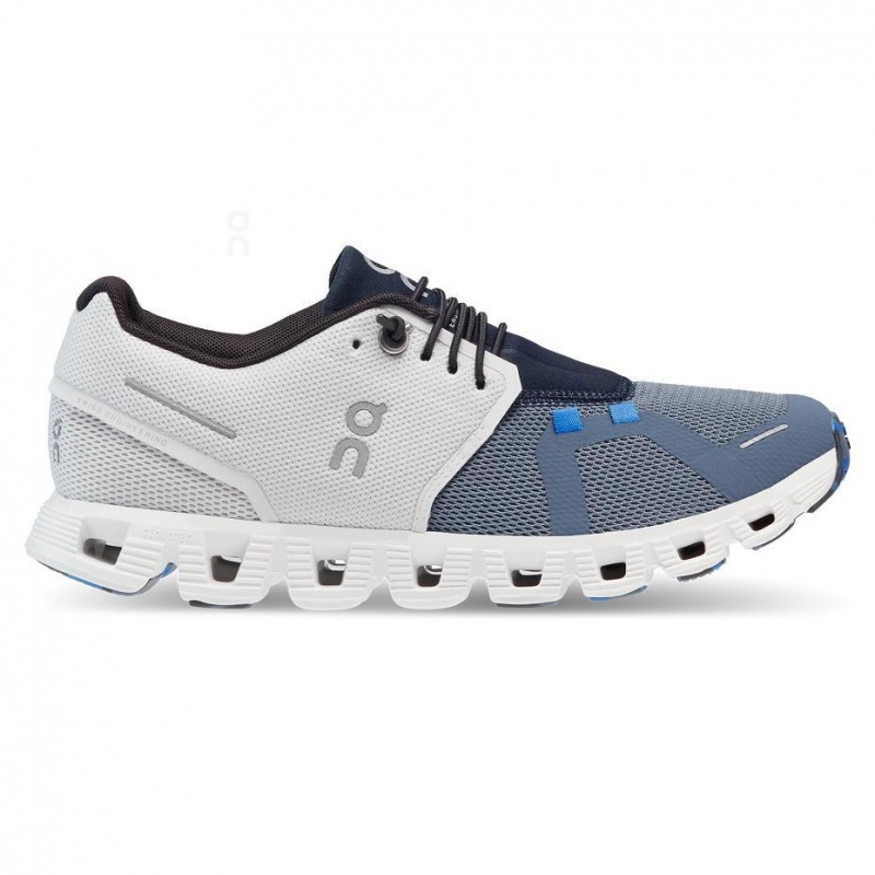 Tenis On Cloud 5 Fuse Mujer Blancos Azules | CMX1098ORX