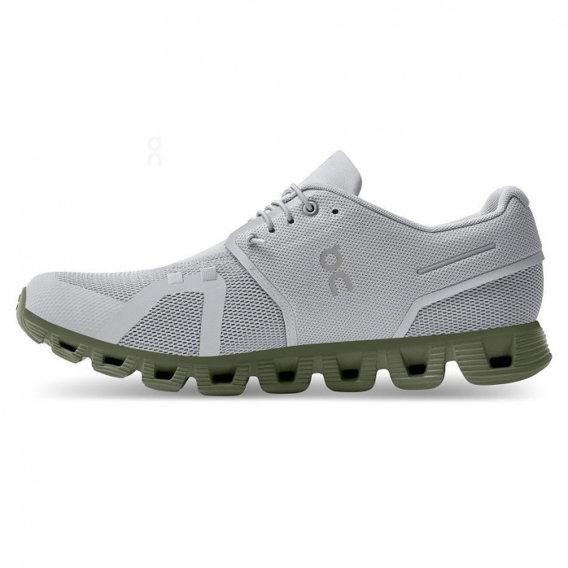 Tenis On Cloud 5 Hombre Grises Verde Oliva | CMX1576LHT