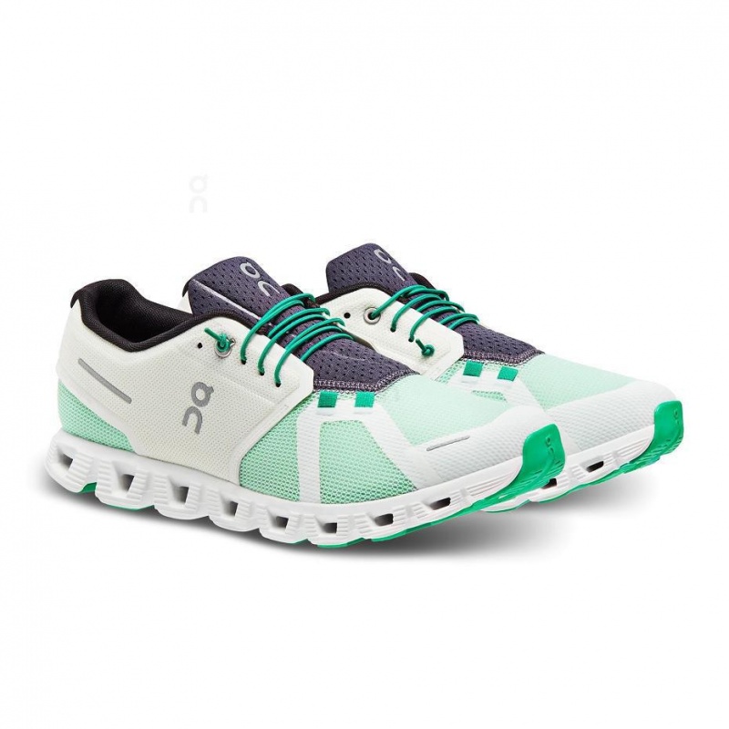 Tenis On Cloud 5 Push Hombre Blancos Verdes | CMX1652JJE