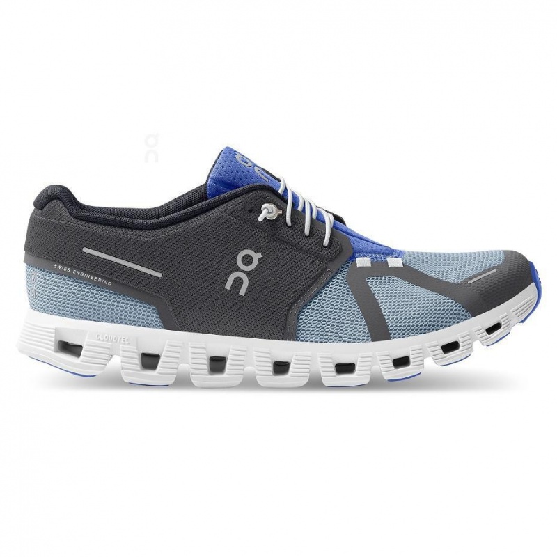 Tenis On Cloud 5 Push Hombre Grises Azules | CMX1655ZGY