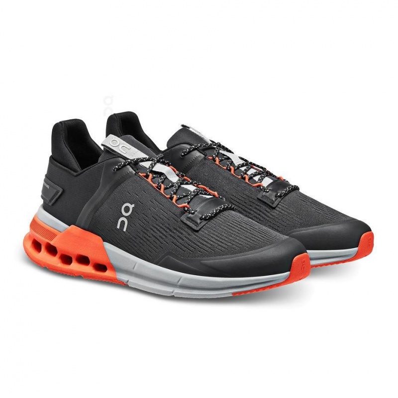 Tenis On Cloudnova Flux Hombre Negros Naranjas | CMX1563YUK