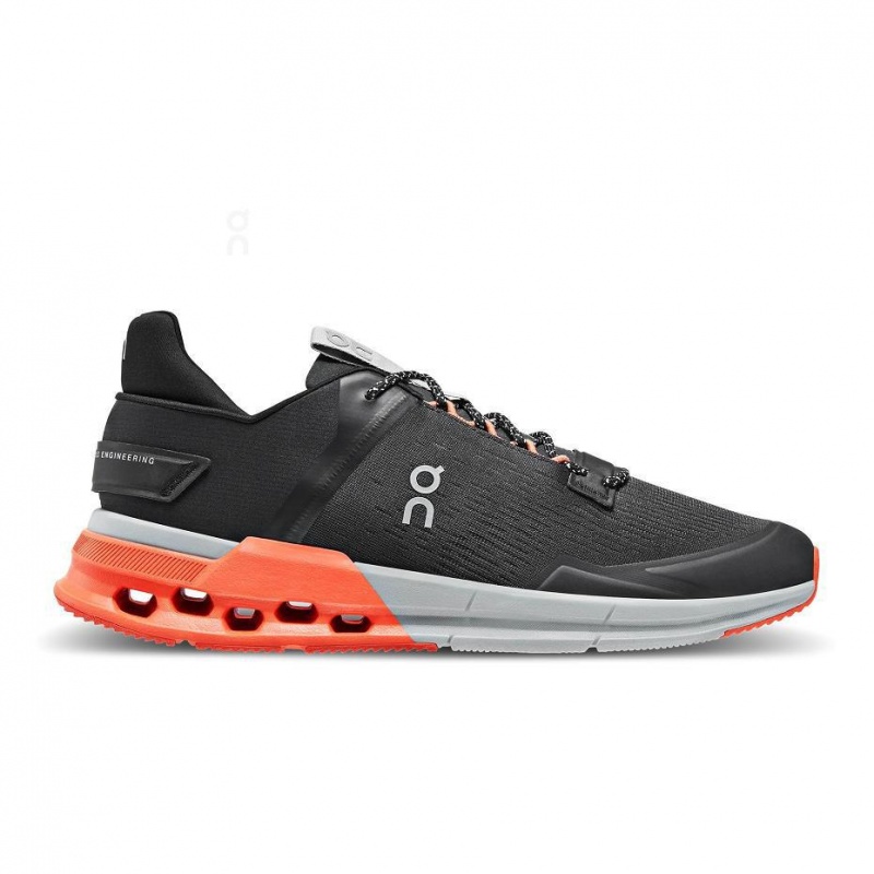 Tenis On Cloudnova Flux Hombre Negros Naranjas | CMX1563YUK