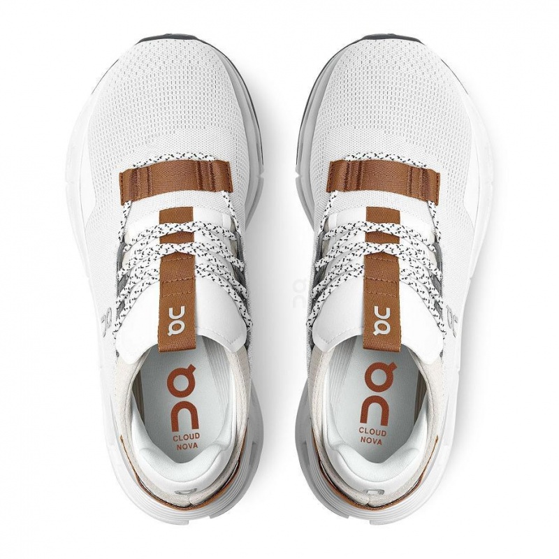 Tenis On Cloudnova Hombre Blancos Marrom | CMX1612EXG