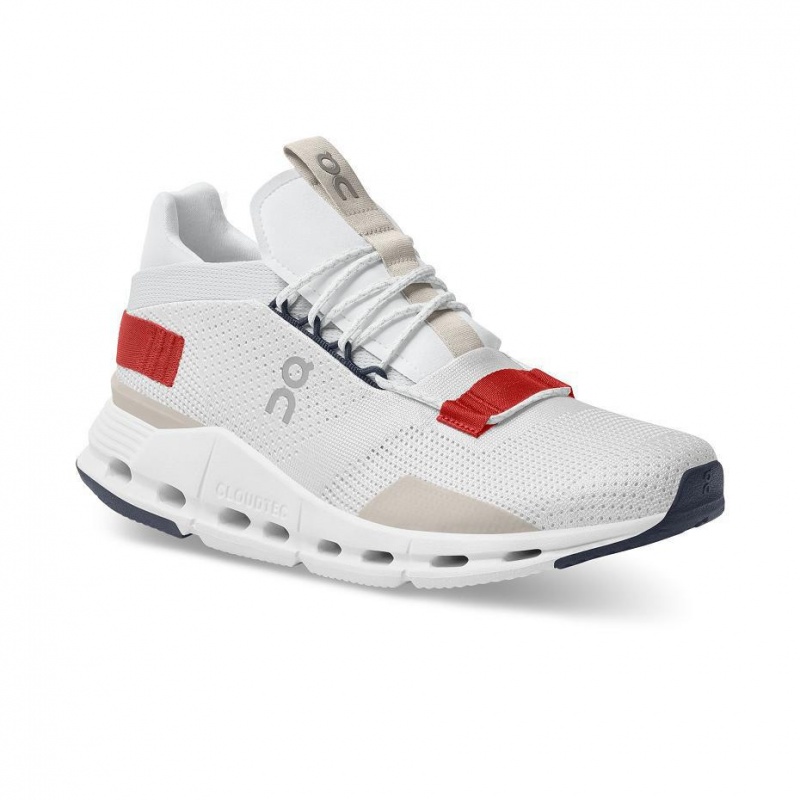 Tenis On Cloudnova Hombre Blancos Rojos | CMX1610QZD