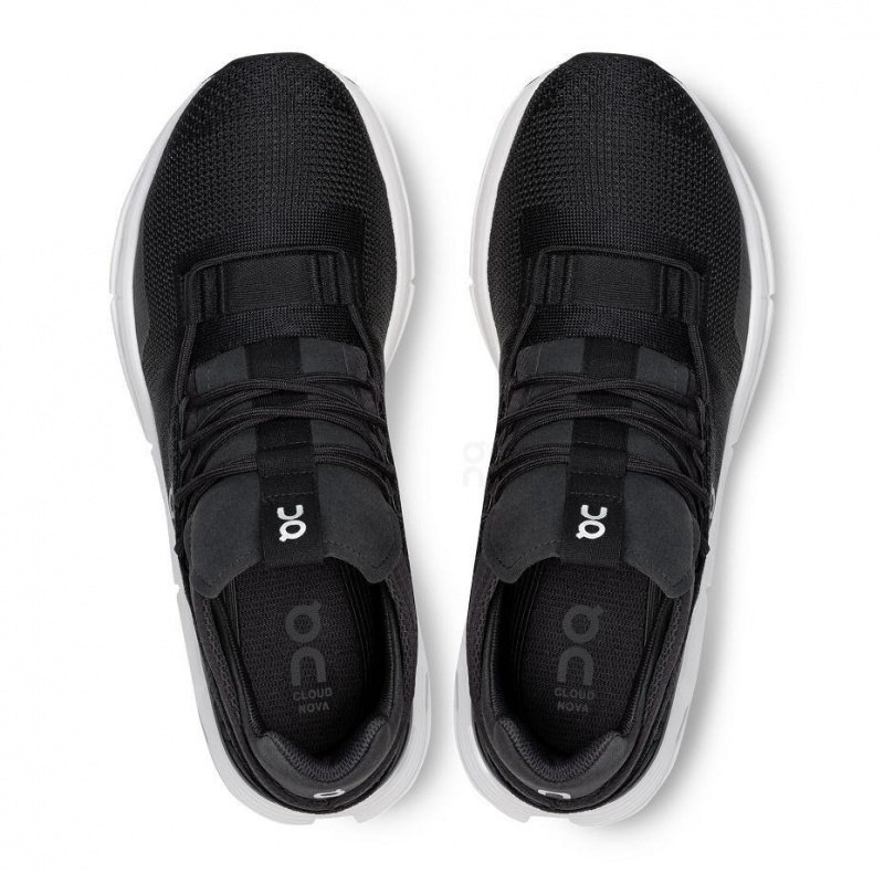 Tenis On Cloudnova Hombre Negros Blancos | CMX1611WYF