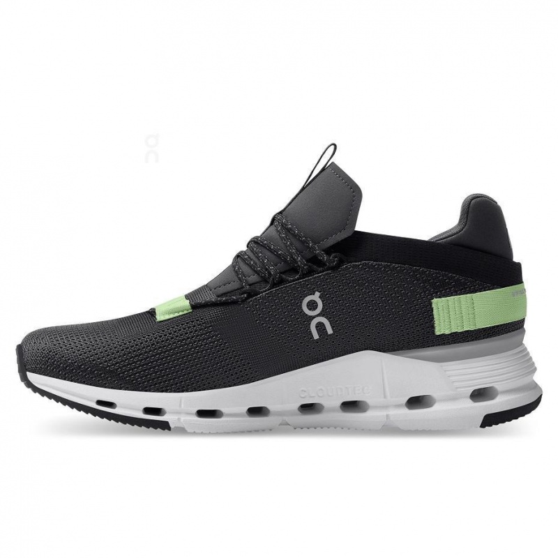 Tenis On Cloudnova Hombre Negros Verdes | CMX1613RWH