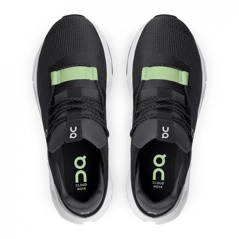 Tenis On Cloudnova Hombre Negros Verdes | CMX1613RWH