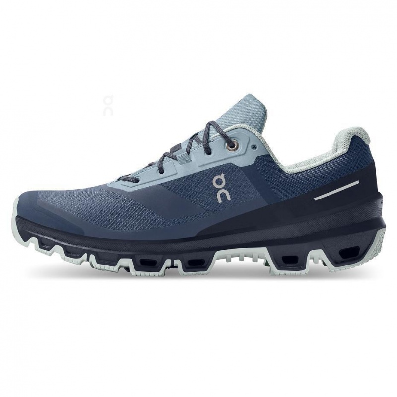 Tenis Trail Running On Cloudventure Impermeables Mujer Azul Marino | CMX1195WYF