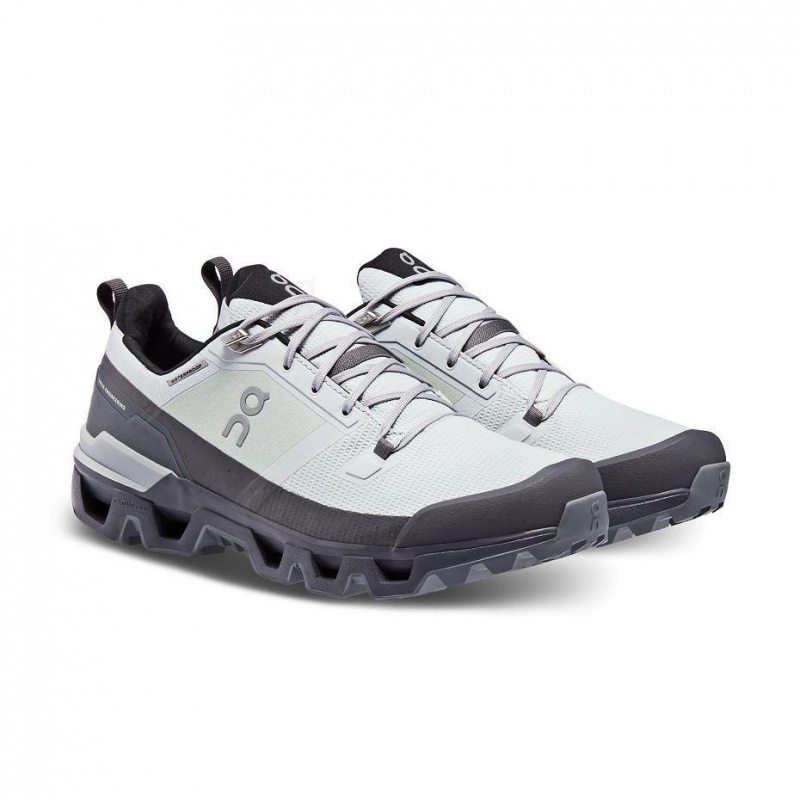 Tenis de Senderismo On Cloudwander Impermeables Hombre Blancos Grises | CMX1675FMM