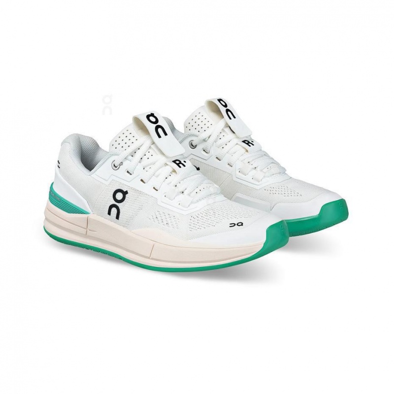 Zapatos Tenis On THE ROGER Pro Mujer Blancos Turquesa | CMX1258DNN