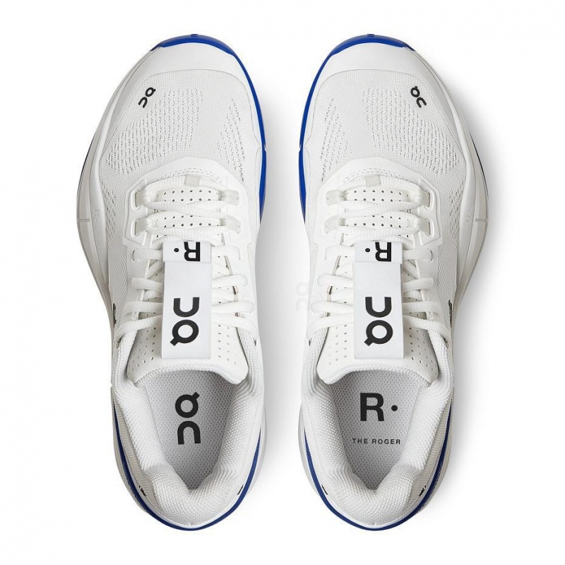 Zapatos Tenis On THE ROGER Pro Mujer Blancos Azules | CMX1259FMM