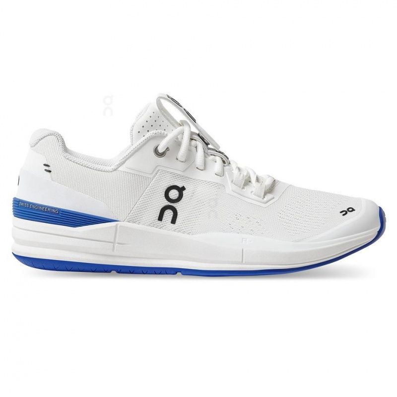 Zapatos Tenis On THE ROGER Pro Mujer Blancos Azules | CMX1259FMM